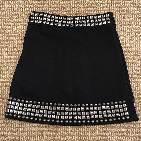 Diane Von Furstenberg Valens Studded Knit Skirt 2 - Picture 4 of 7